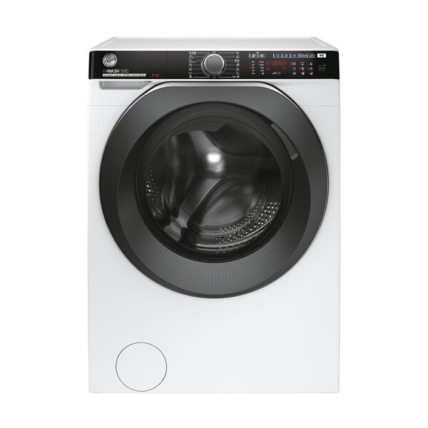 Hoover HWPV 48AMBC/1-S Lave-linge à chargement frontal 8 kg | blanc/noir, image 1 of 5