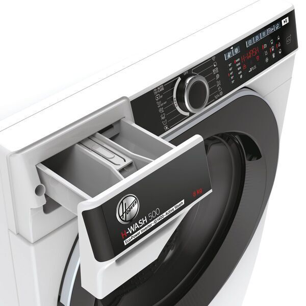 Hoover HWPV 48AMBC/1-S Lave-linge à chargement frontal 8 kg | blanc/noir, image 3 of 5