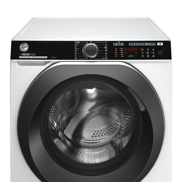 Hoover HWPV 48AMBC/1-S Lave-linge à chargement frontal 8 kg | blanc/noir, image 4 of 5