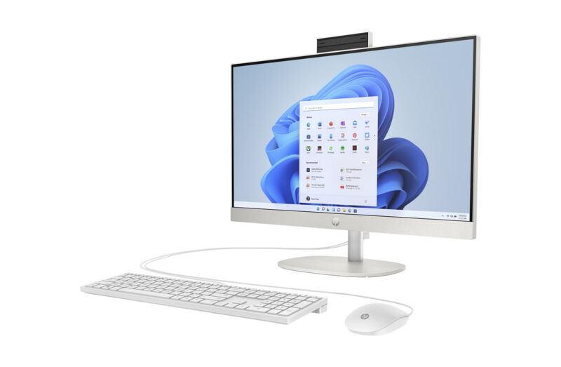 HP 24-cr All-in-One | 23.8" | Core Ultra 7 155U | 16 GB | 512 GB SSD | Win 11 Home | DE 3