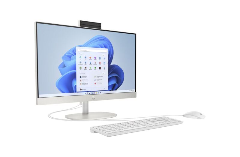 HP 24-cr All-in-One | 23.8" | Core Ultra 7 155U | 16 GB | 512 GB SSD | Win 11 Home | DE 2