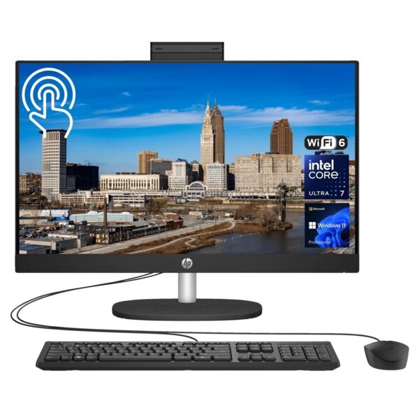 HP 24-cr1003nx All-i-One | 23.8" | Core Ultra 7 155U | 16 GB | 512 GB SSD | Win 11 Home | US, image 1 of 1