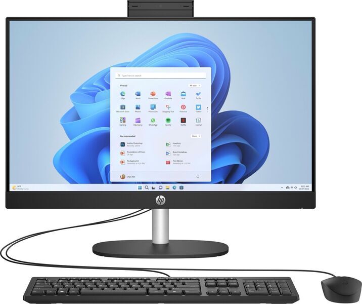 HP 24-cr1007nb All-in-One | 23.8" | Core Ultra 5 125U | 16 GB | 512 GB SSD | Win 11 Pro | BE 1