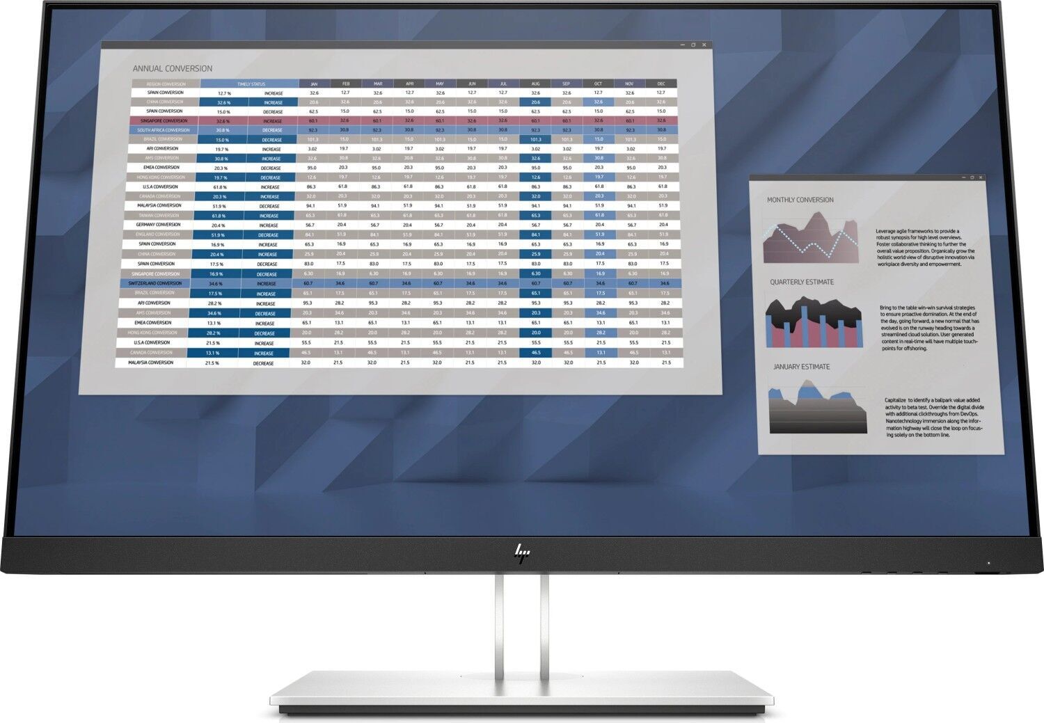 HP E27 G4 | 27" | Zilver/Zwart
