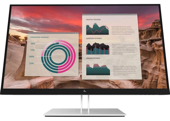 HP E27u G4 27" Schwarz/Silber