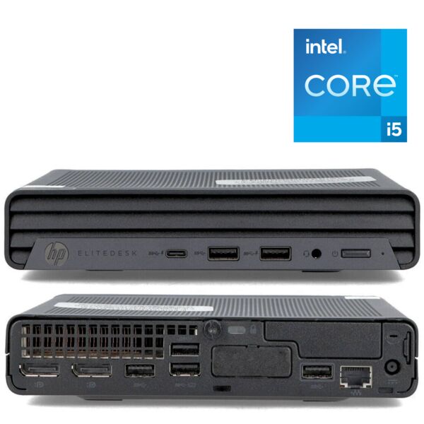 HP Elite mini 800 G8 DM | i5-11400T | 8 GB | 120 GB SSD | WiFi + BT | Win 11 Pro, image 1 of 1