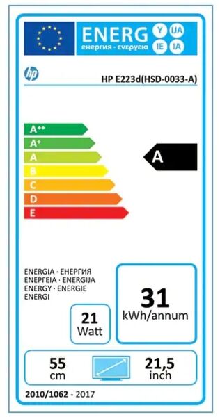 HP EliteDisplay E223d | 21.5" | silver 4