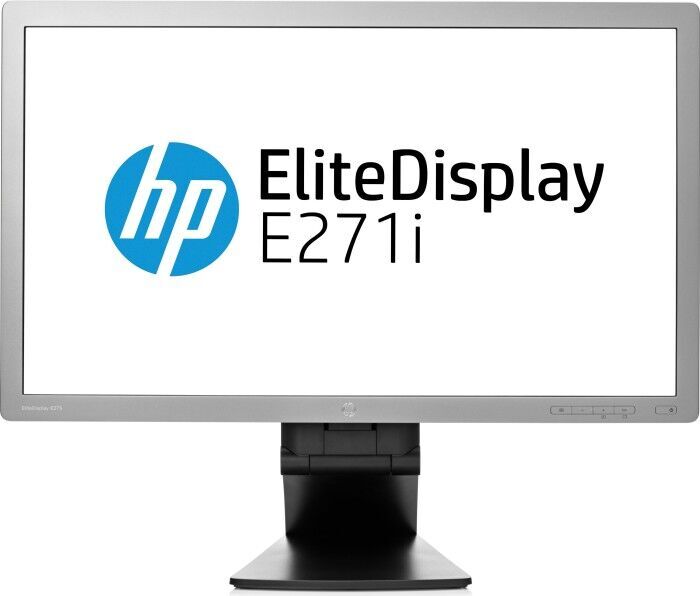 HP EliteDisplay E271i | 27" | sølv/sort