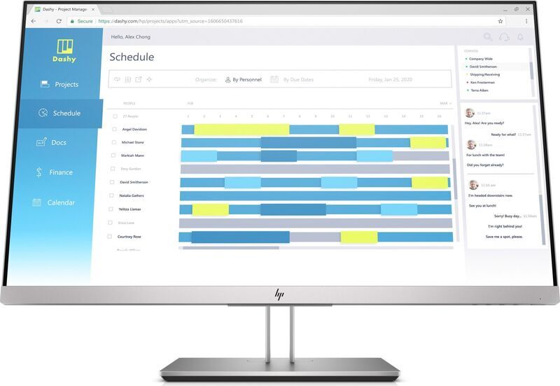 HP EliteDisplay E273d | 27" | nero/argento 1