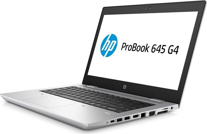 HP ProBook 645 G4 | Ryzen 5 PRO 2500U | 14" | 16 GB | 512 GB SSD | FP | Webkamera | Taustavalaistu näppäimistö | Win 10 Pro | DE