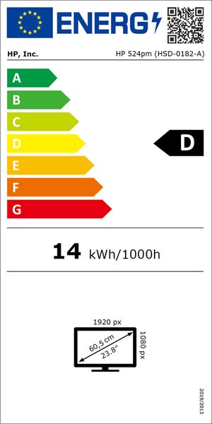 HP Series 5 Pro 524pu | 23.8" | with stand | silver/black 5