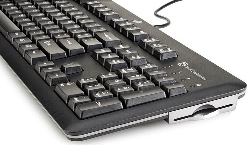 HP USB SmartCard CCID Keyboard | black | FR 2