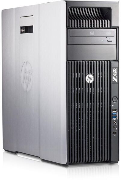 HP Z620 Workstation | 2 x E5-2680 | 32 GB | 500 GB SSD | 2 x 1 TB HDD | K4200 | DVD-RW | Win 10 Pro