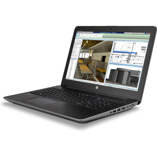 HP ZBook 15 G4 | i7-7700HQ | 15.6" | 16 GB | 256 GB SSD | FHD | M1200 Mobile | Win 10 Pro | DE 2