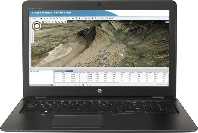 HP ZBook 15U G3 | i7-6500U | 15.6" | 8 GB | 256 GB SSD | FirePro W4190M | iluminação do teclado | Win 10 Pro | DE