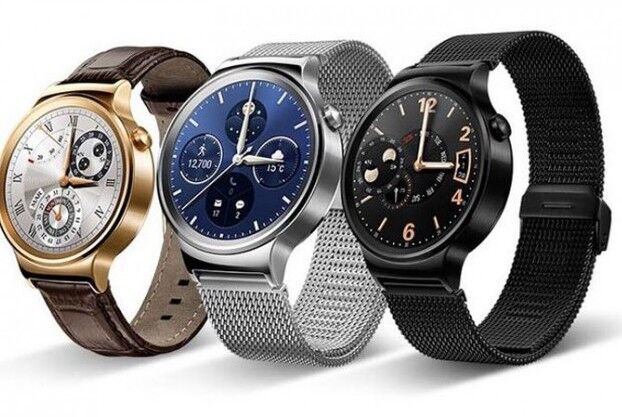 Huawei Watch W1 (2015) | goud-blauw | Leren bandje