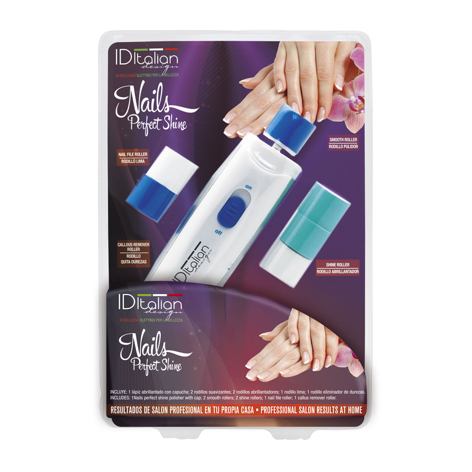 Italian Design Nails Perfect Shine Manicure- en pedicurepen | wit/blauw