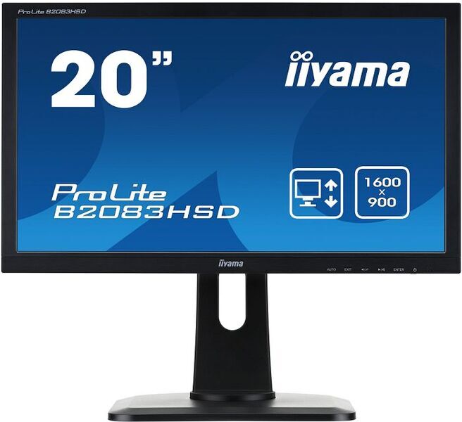 Iiyama ProLite B2083HSD-B1 | 19.5" | noir 1