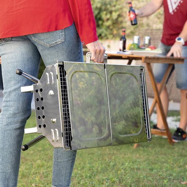InnovaGoods collapsible charcoal grill (V0103691) | silver 3