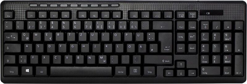 Inter-Tech KB-208 | schwarz | DE 2