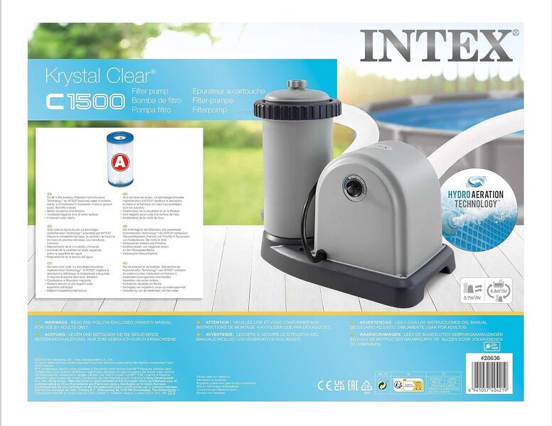 Intex 636T filter pump | grey/black 3