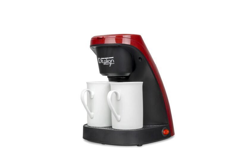 Italian Design Coffee Duo Pro Kaffeemaschine | rot/schwarz 3