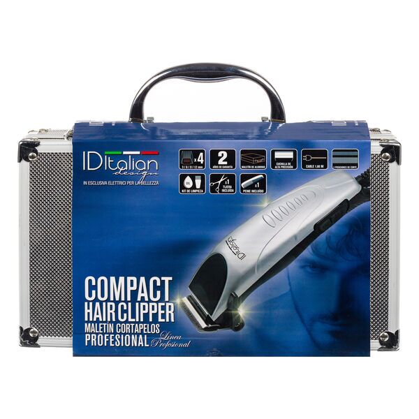 Italian Design Compact Tondeuse | zilver/zwart 1