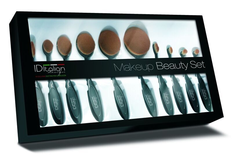 Italian Design Set di 10 pennelli da trucco | nero 1