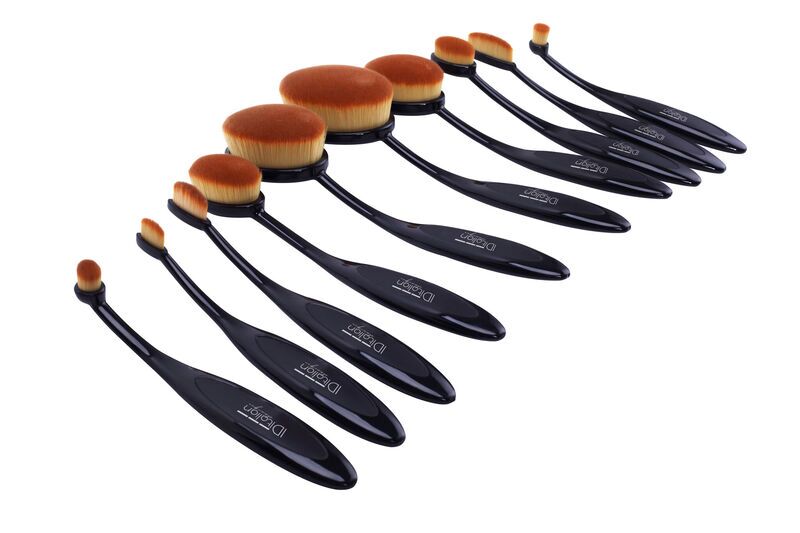 Italian Design Jeu de 10 pinceaux de maquillage | noir 3