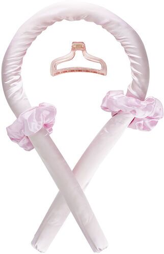 Italian Design Hårlockspannband utan värme   rosa