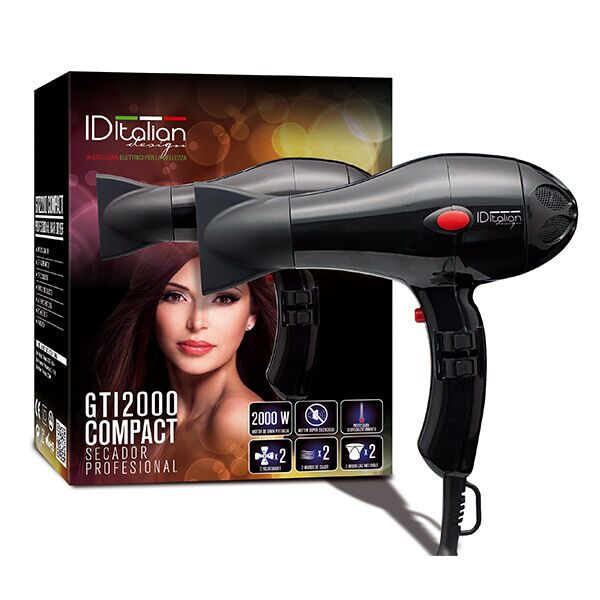 Italian Design GTI 2000 Compact Hair dryer | black 1
