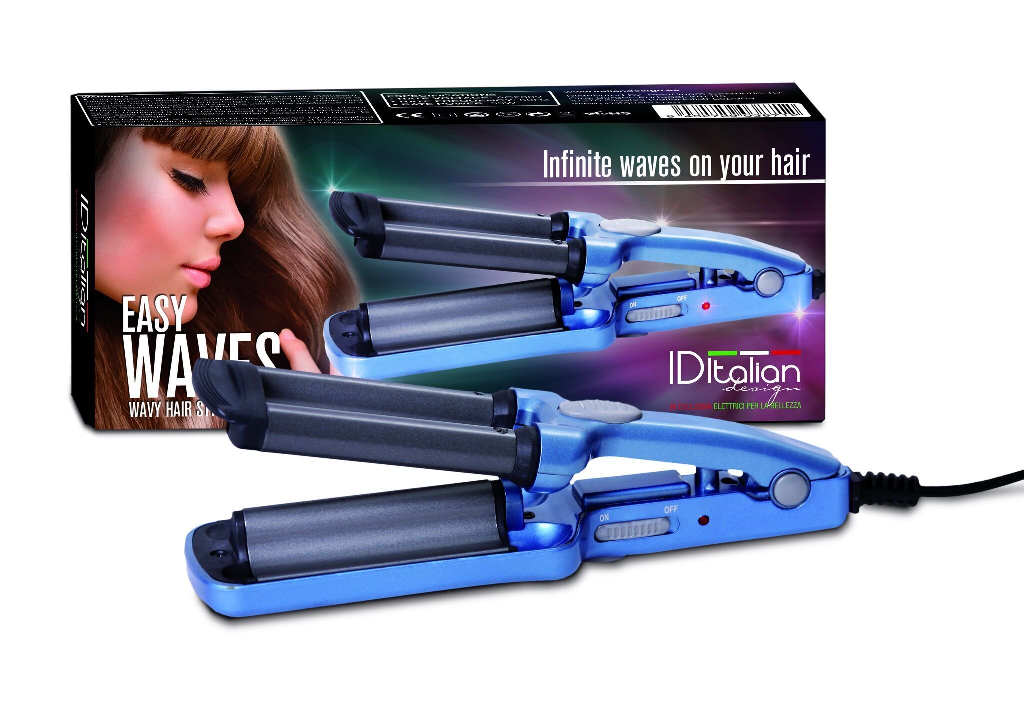 Italian Design Easy Waves Stijltang | blauw