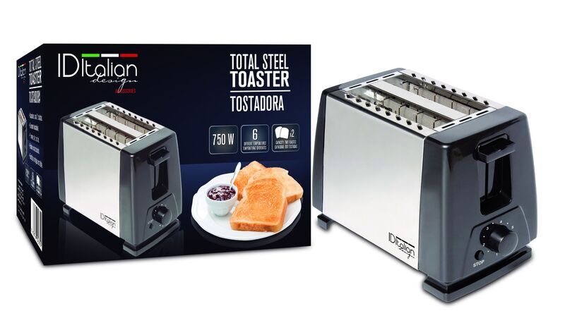 Italian Design Total Steel topinkovač | šedá 1