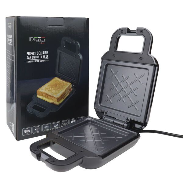 Italian Design Perfect Square Sandwich Maker | schwarz, image 1 of 4