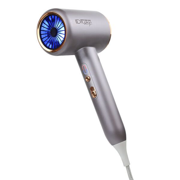 Italian Design Cyclone Blue Ionic Power Sèche-cheveux | argent 2