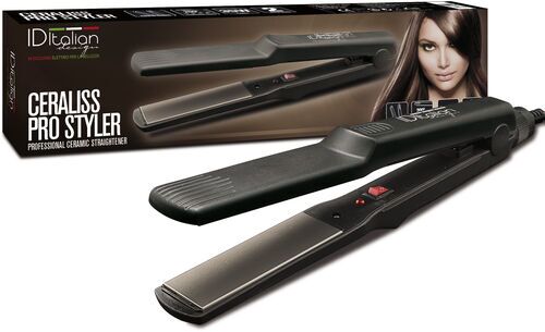 Som Ny: Italian Design Ceraliss Pro Styler Hårplättare | svart