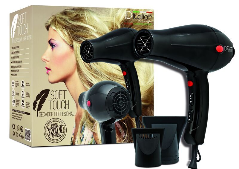 Italian Design Soft Touch Sèche-cheveux | noir 1