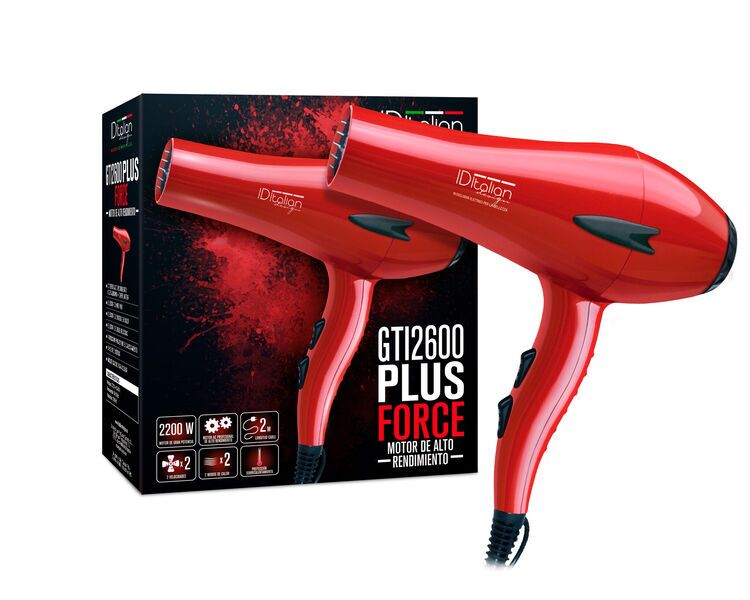 Italian Design GTI 2600 Plus Force Hair dryer | red 1