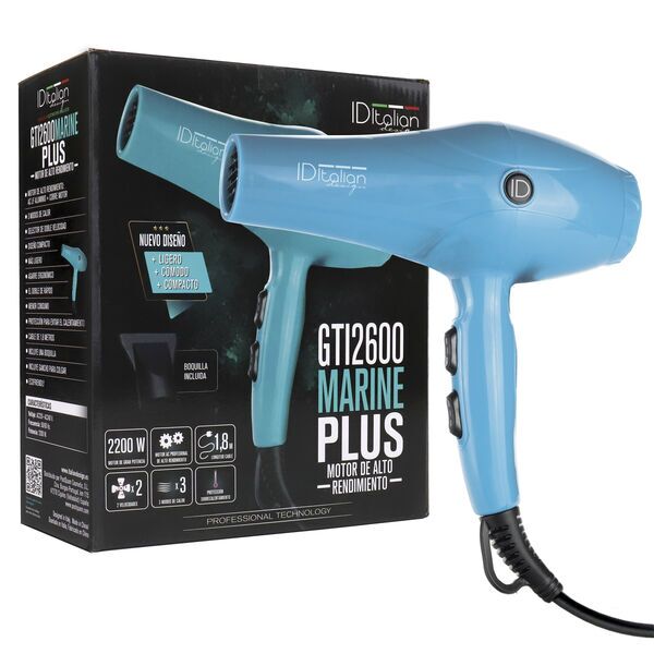 Italian Design GTI 2600 Marine Plus Haardroger | blauw 1