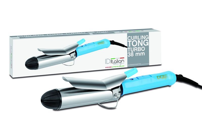 Italian Design Turbo 38 mm curling iron | grey/blue 1