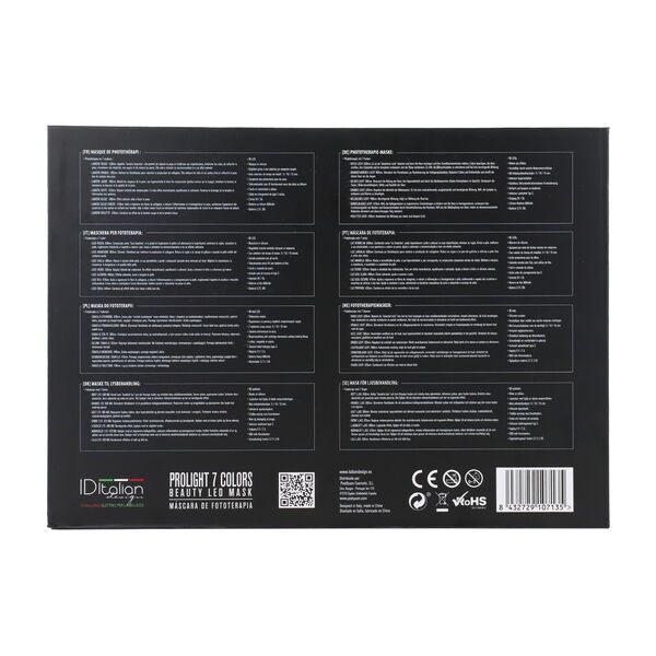 Italian Design Prolight 7 Colors Beauty LED Mask | noir 5