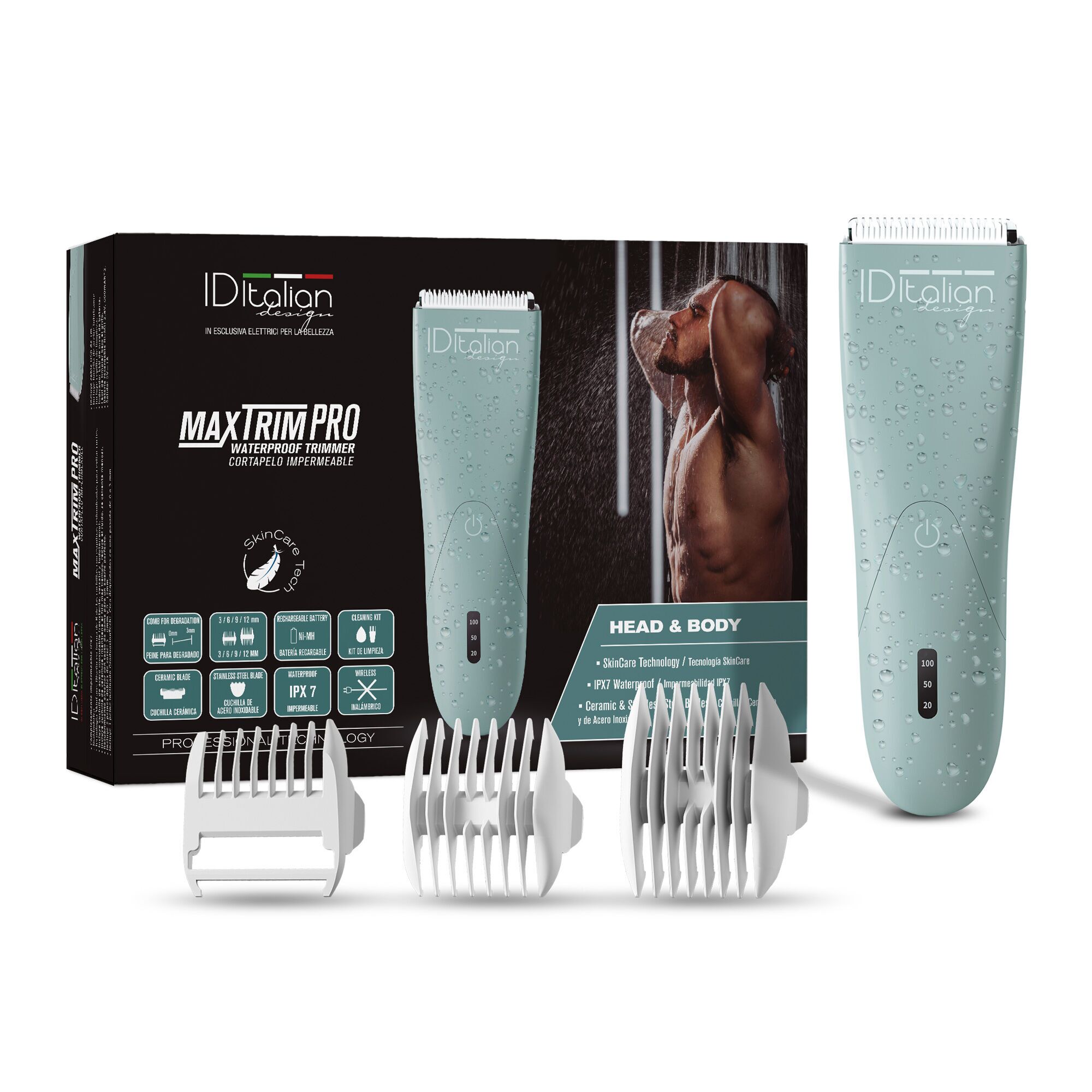 Italian Design Maxtrim Pro Haartrimmer | turquoise
