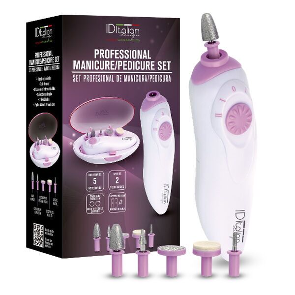 Italian Design Professional Maniküre-/Pediküreset | weiß/pink 1