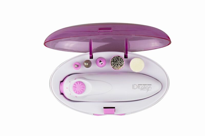 Italian Design Professional Set manucure/pédicure avec 5 pièces jointes | blanc 3