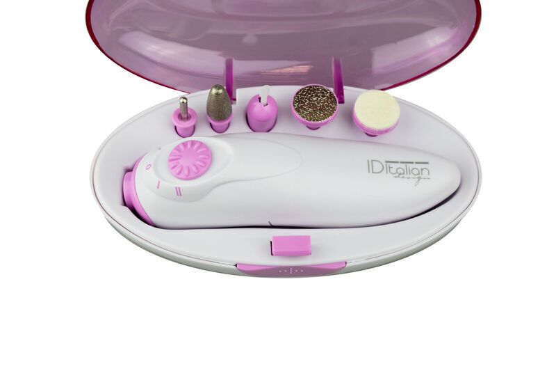 Italian Design Professional Set manucure/pédicure avec 5 pièces jointes | blanc 4