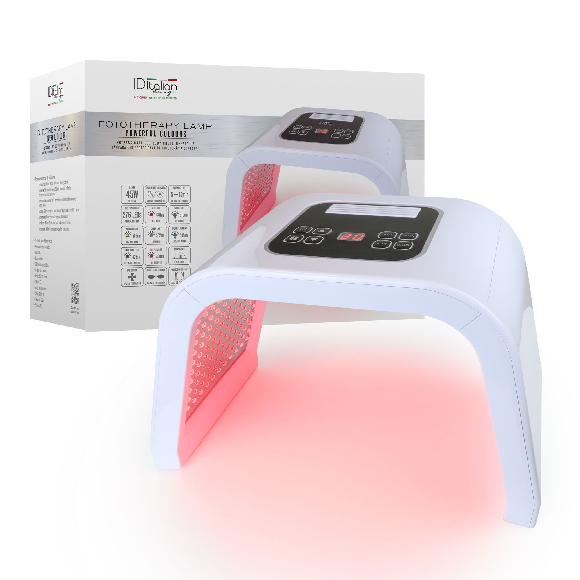 Italian Design Fototherapielamp | wit