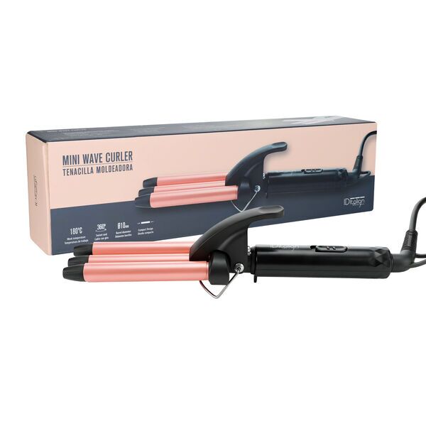 Italian Design mini Wave Curler curling iron | black, image 1 of 1