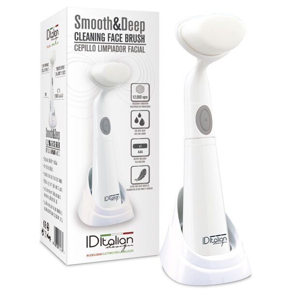 Italian Design Smooth & Deep Gesichtsbürste | weiß 1