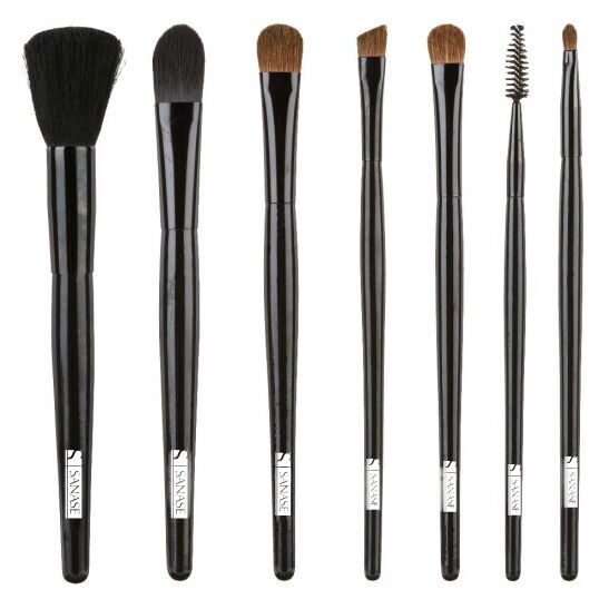 Italian Design Set van 7 make-upkwasten | zwart