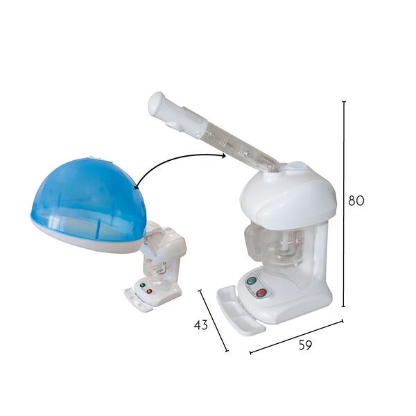 Italian Design Hair & Face Steamer | white 1